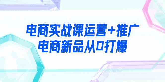 （9313期）电商实战课运营+推广，电商新品从0打爆（99节视频课）-枫客网创