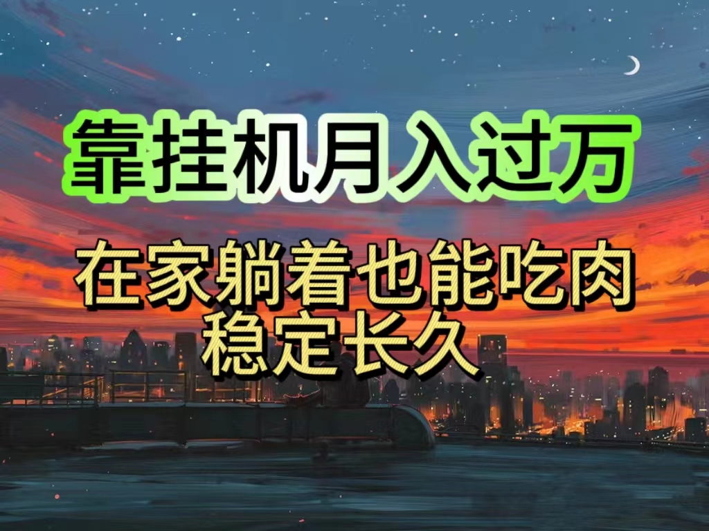 （10921期）挂机项目日入1000+，躺着也能吃肉，适合宝爸宝妈学生党工作室，电脑手…-枫客网创