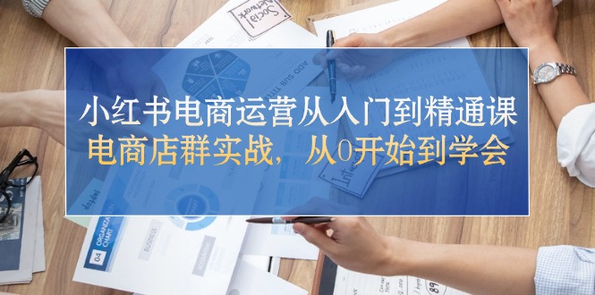 （10937期）小红书电商运营从入门到精通课，电商店群实战，从0开始到学会-枫客网创