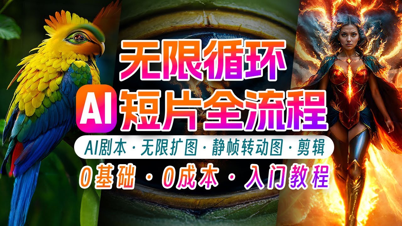 AI剪辑无限循环画面：新手轻松月入上万-枫客网创