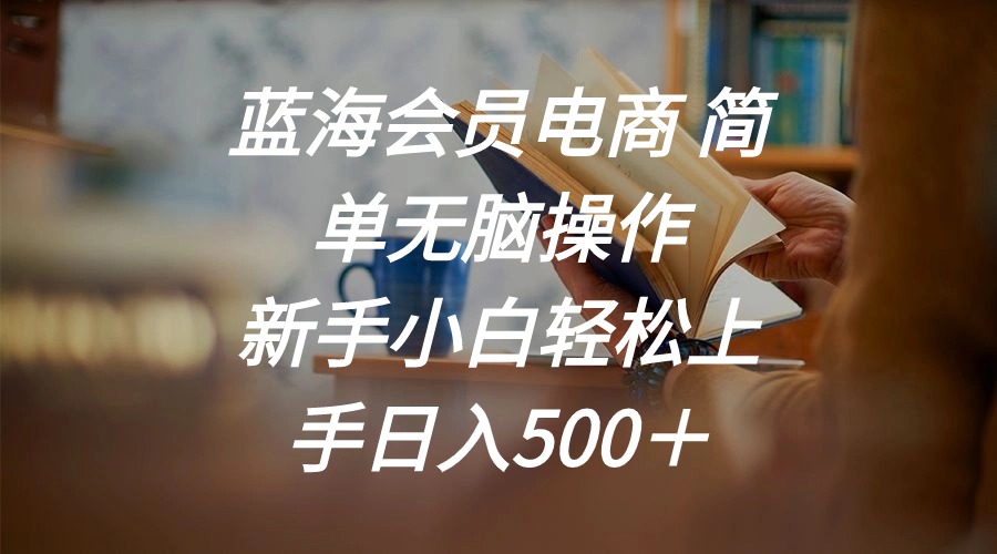 （11068期）蓝海会员电商 简单无脑操作 新手小白轻松上手日入500＋-枫客网创