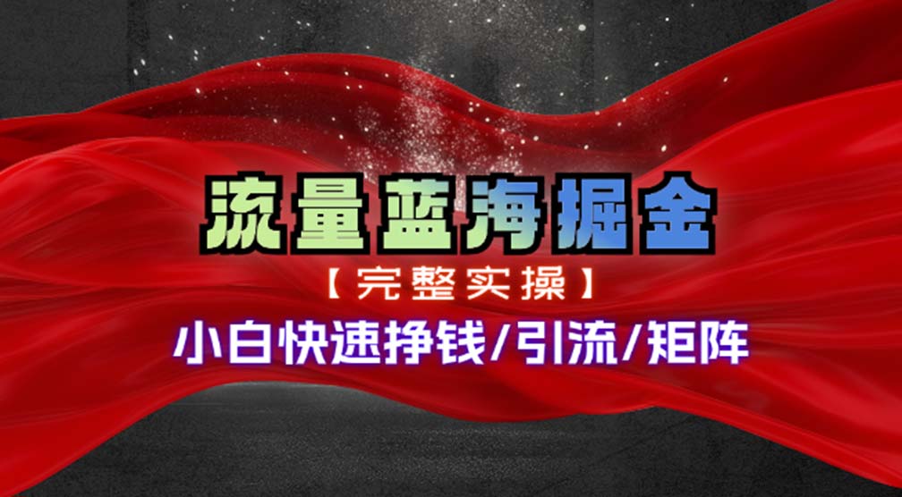 （11302期）热门赛道掘金_小白快速入局挣钱，可矩阵【完整实操】-枫客网创