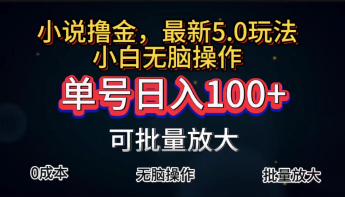 （11651期）全自动小说撸金，单号日入100+小白轻松上手，无脑操作-枫客网创