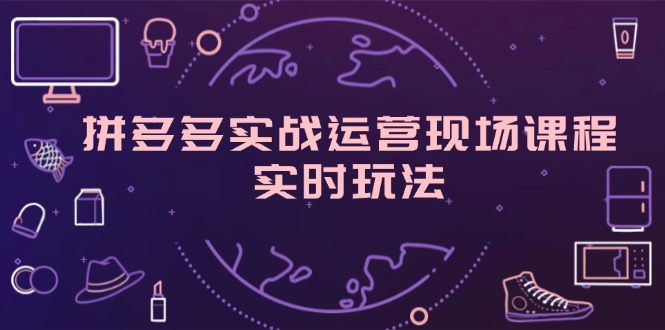 （11759期）拼多多实战运营现场课程，实时玩法，爆款打造，选品、规则解析-枫客网创