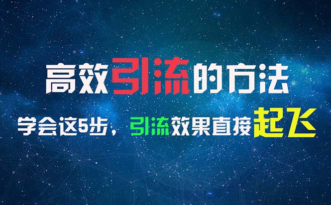 （11776期）高效引流的方法，可以帮助你日引300+创业粉，一年轻松收入30万，比打工强-枫客网创