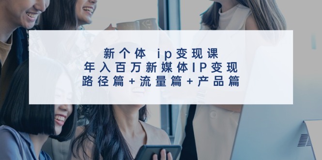 （11971期）新个体 ip变现课，年入百万新媒体IP变现，路径篇+流量篇+产品篇-枫客网创