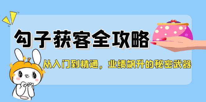 （12247期）从入门到精通，勾子获客全攻略，业绩飙升的秘密武器-枫客网创