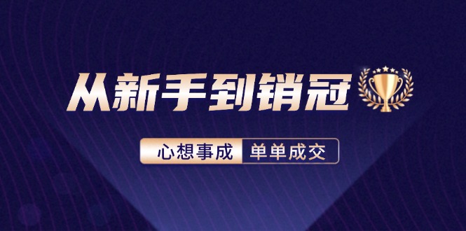 （12383期）从新手到销冠：精通客户心理学，揭秘销冠背后的成交秘籍-枫客网创