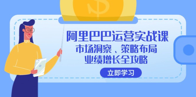 （12385期）阿里巴巴运营实战课：市场洞察、策略布局、业绩增长全攻略-枫客网创