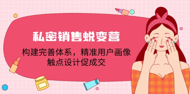 （12436期）私密销售蜕变营：构建完善体系，精准用户画像，触点设计促成交-枫客网创