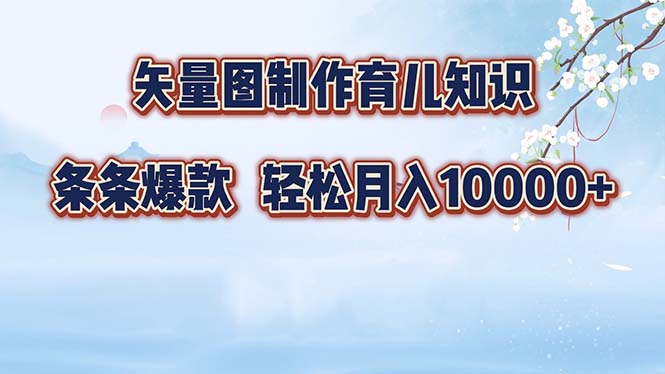 （12902期）矢量图制作育儿知识，条条爆款，月入10000+-枫客网创