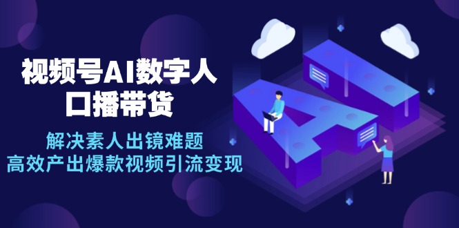 （12958期）视频号数字人AI口播带货，解决素人出镜难题，高效产出爆款视频引流变现-枫客网创