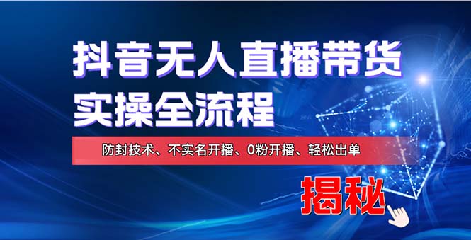 （13001期）在线赚钱新途径：如何用抖音无人直播实现财务自由，全套实操流程，含…-枫客网创