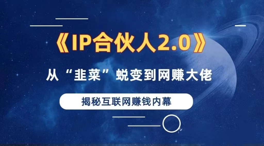 （13030期）2024如何通过”知识付费“卖项目年入”百万“卖项目合伙人IP孵化训练营-枫客网创