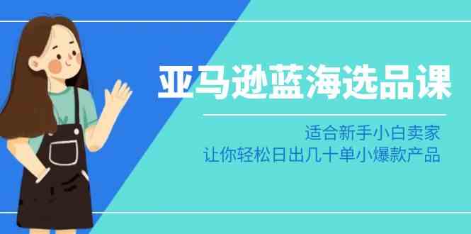 亚马逊蓝海选品课：适合新手小白卖家，让你轻松日出几十单小爆款产品-枫客网创