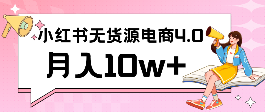 小红书新电商实战 无货源实操从0到1月入10w+ 联合抖音放大收益-枫客网创