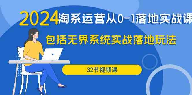 2024淘系运营从0-1落地实战课：包括无界系统实战落地玩法（32节）-枫客网创