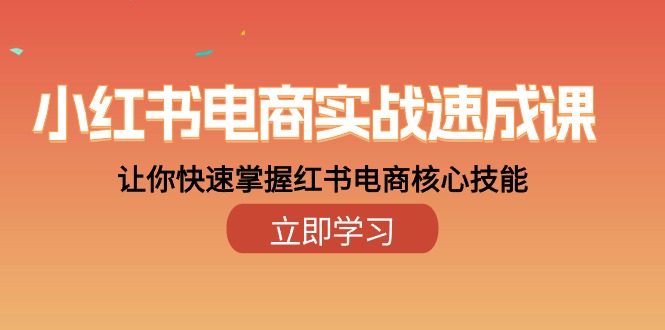 小红书电商实战速成课，让你快速掌握红书电商核心技能（28课）-枫客网创