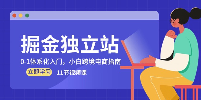 掘金独立站，0-1体系化入门，小白跨境电商指南（11节视频课）-枫客网创