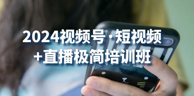 2024视频号短视频+直播极简培训班：抓住视频号风口，流量红利-枫客网创