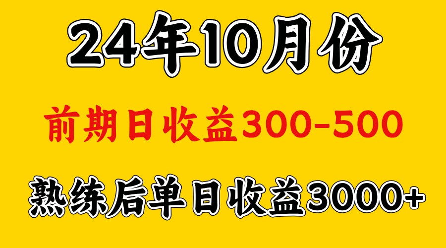 高手是怎么赚钱的.前期日收益500+熟练后日收益3000左右-枫客网创