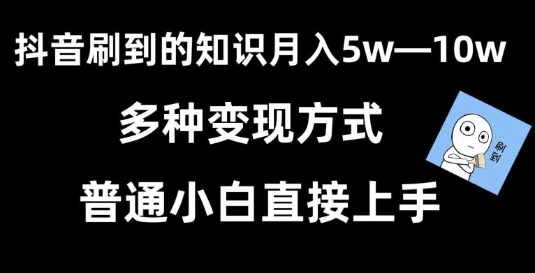 抖音刷到的知识，每天只需2小时，日入2000+，暴力变现，普通小白直接上手【揭秘】-枫客网创