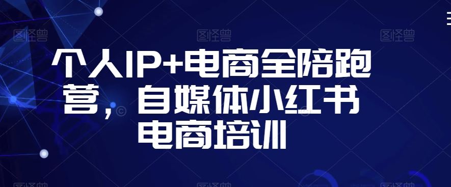 个人IP+电商全陪跑营，自媒体小红书电商培训-枫客网创