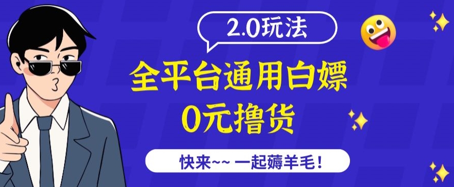 外面收费2980的全平台通用白嫖撸货项目2.0玩法【仅揭秘】-枫客网创