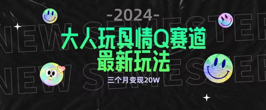 全新大人玩具情Q赛道合规新玩法，公转私域不封号流量多渠道变现，三个月变现20W-枫客网创