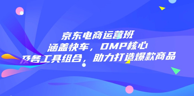 京东电商运营班：涵盖快车，DMP核心及各工具组合，助力打造爆款商品-枫客网创