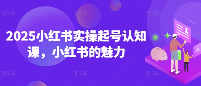 2025小红书实操起号认知课，小红书的魅力-枫客网创