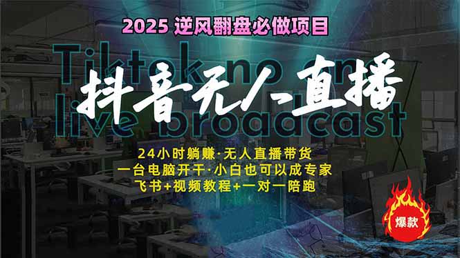 抖音无人直播新风口：轻松实现睡后收入，一人管理多设备，24小时不间断…-枫客网创